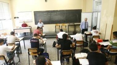 Un’aula dell’Isis Volta Pacinotti