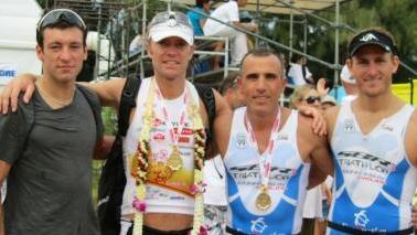 <b>SBR3.</b> Da destra Bossini, Palermo, Cigana e Passuello