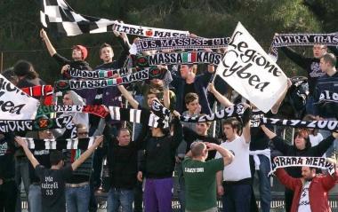 I tifosi della Massese: per loro c&egrave; motivo di esultare      