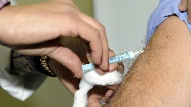 L’iniezione del vaccino