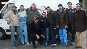 I volontari della Td Group che hanno eseguito i trasporti