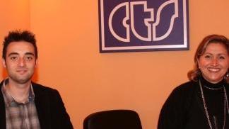 Lorenzo Chiani e Sabina Piccioni nell’agenzia del Cts