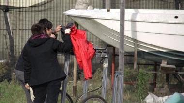 <b>IL RADAR CHE SEMBRA UN TRICICLO.</b> Il georadar dell’Università di Roma utilizzato per le ricerche