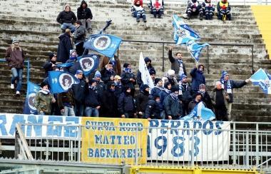 I tifosi dellEmpoli nella recente trasferta in casa dellAlbinoleffe 