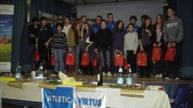  Alcuni atleti premiati durante la festa di Natale