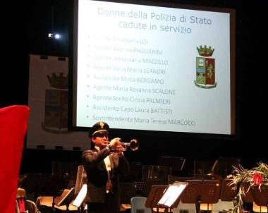Due momenti della serata della Polizia al teatro Animosi  