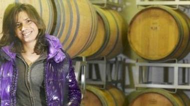 Silvia Vannucchi nella sua cantina