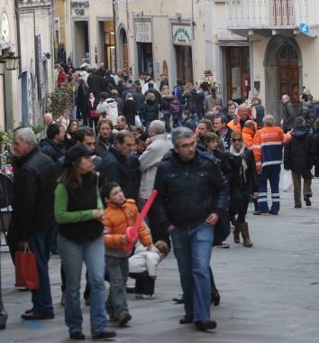 Uno scorcio del centro storico di San Miniato  