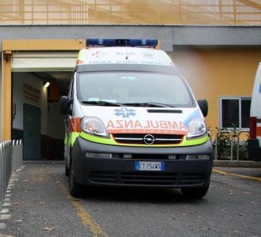 Unambulanza al pronto soccorso 