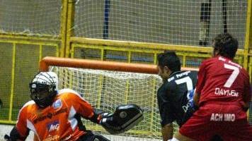 Un’azione di gioco al PalaPrato