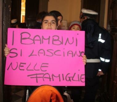 La protesta degli inquilini precari 