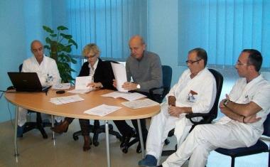 Da sinistra Andrea Cai, Silvia Briani, Piero Paolini, Marco Monfardini e Fabio Pronti 