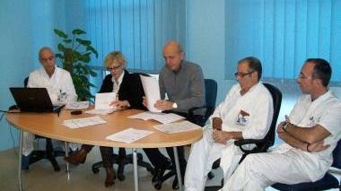 Da sinistra Andrea Cai, Silvia Briani, Piero Paolini, Marco Monfardini e Fabio Pronti