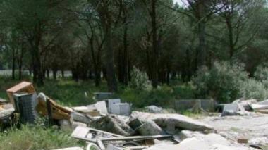 Scaricano eternit in pineta, tre denunciati di un'impresa edile
