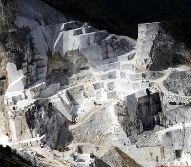 Una veduta delle cave 