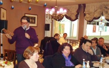 Carlo Gazzarrini durante uniniziativa enogastronomica 