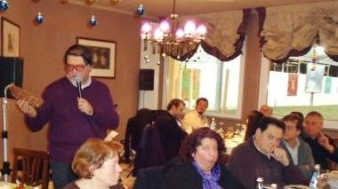 Carlo Gazzarrini durante un’iniziativa enogastronomica
