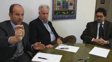 Un momento del forum: da sinistra, Cenni, Gorelli e Pecorario