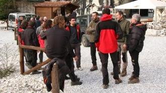 <b>EFFICIENZA.</b> Gli speleologi del Sast