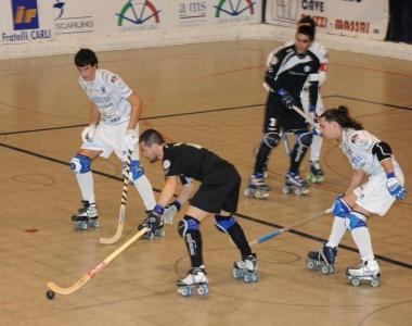Una fase di gioco della partita Follonica-Mg Estra 