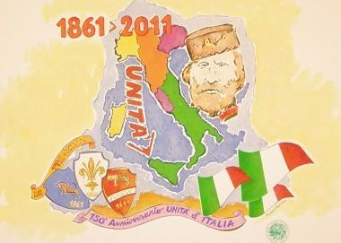 <b>IL BOZZETTO PRIMA...</b> La prima versione del progetto del carro dapertura con il solo Garibaldi 