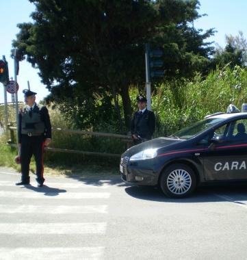 Un controllo dei carabinieri 