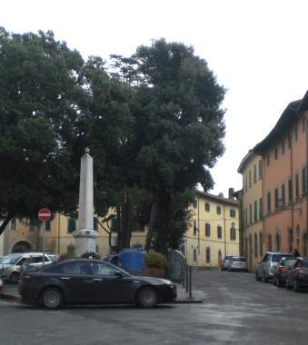 Uno scorcio di piazza XX Settembre a San Miniato    