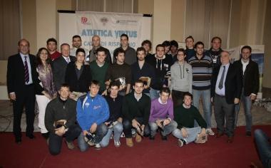Foto di gruppo alla festa dellAtletica Virtus 