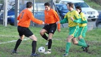 Un’azione della partita giocata a Casale tra l’Antico Ponte e Gigi Sport