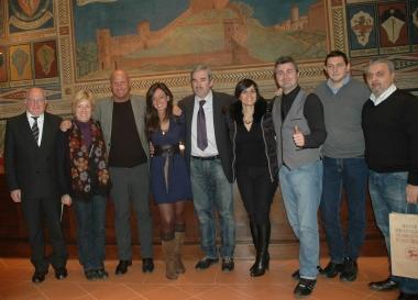 Un momento della presentazione delle iniziative per festeggiare il nuovo anno; sotto i protagonisti dellevento 