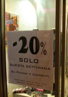 Polemica sui saldi 
