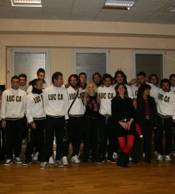 Rossoneri alla palestra Olympia 