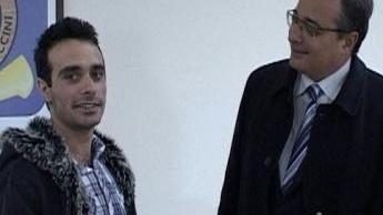 David con il sindaco Lunardini