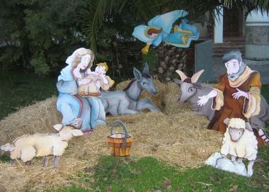 Il presepe di Loriano Buggea costruito a Lajatico 