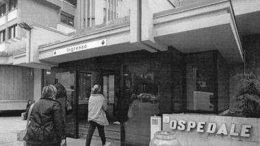 L’ingresso dell’ospedale di Pescia