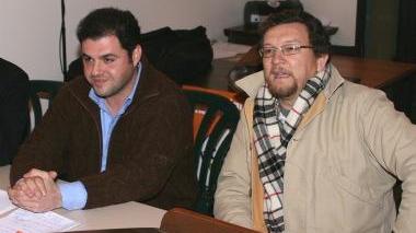 Francescalberto De Bari ieri a Solvay col cardiologo in servizio all’Utic di Cecina Elio Venturini
