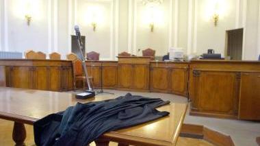 Un’aula del tribunale di Livorno