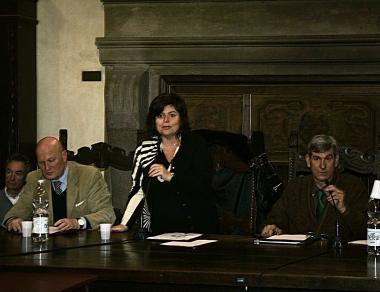 Il sindaco Roberta Marchi durante il suo intervento 