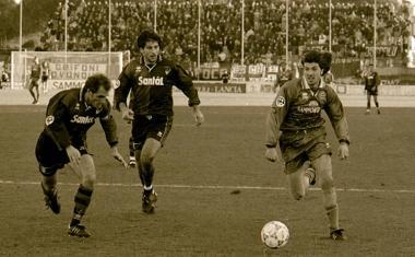 Mauro Bertarelli in azione con la maglia dellEmpoli 