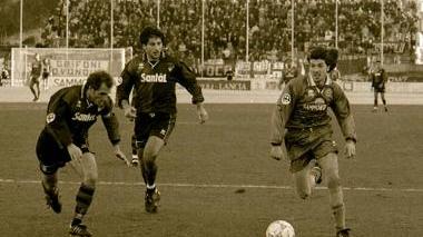 Mauro Bertarelli in azione con la maglia dell’Empoli