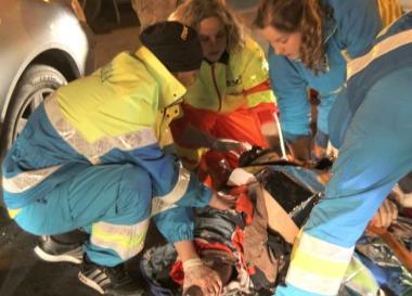 <b>PAURA.</b> I delicati momenti del soccorso dopo il terribile incidente 