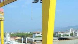 Le strutture dei Nuovi Cantieri Apuania di Marina