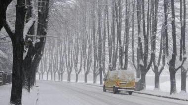 La circonvallazione innevata