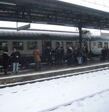 La stazione di Pontedera ieri 