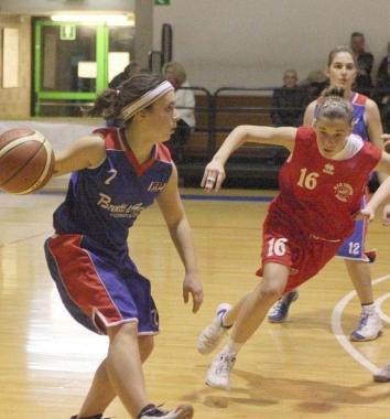 Elisa Grieco dellUnder 19 in azione per la Brunetti e Antonelli 