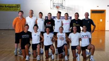 Il gruppo della Rep Packaging che stasera affronterà il San Michele nel big match della serie B femminile
