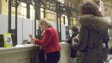 L’interno di un ufficio postale