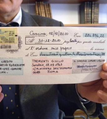 La tratta emessa dal Comune 