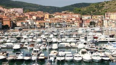 <b>PORTO ERCOLE. </b>Le barche ormeggiate  
