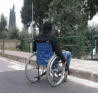 Un disabile (foto darchivio) 